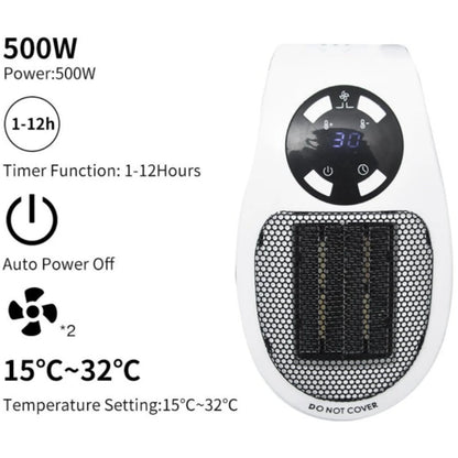 Portable Wall Outlet Space Heater